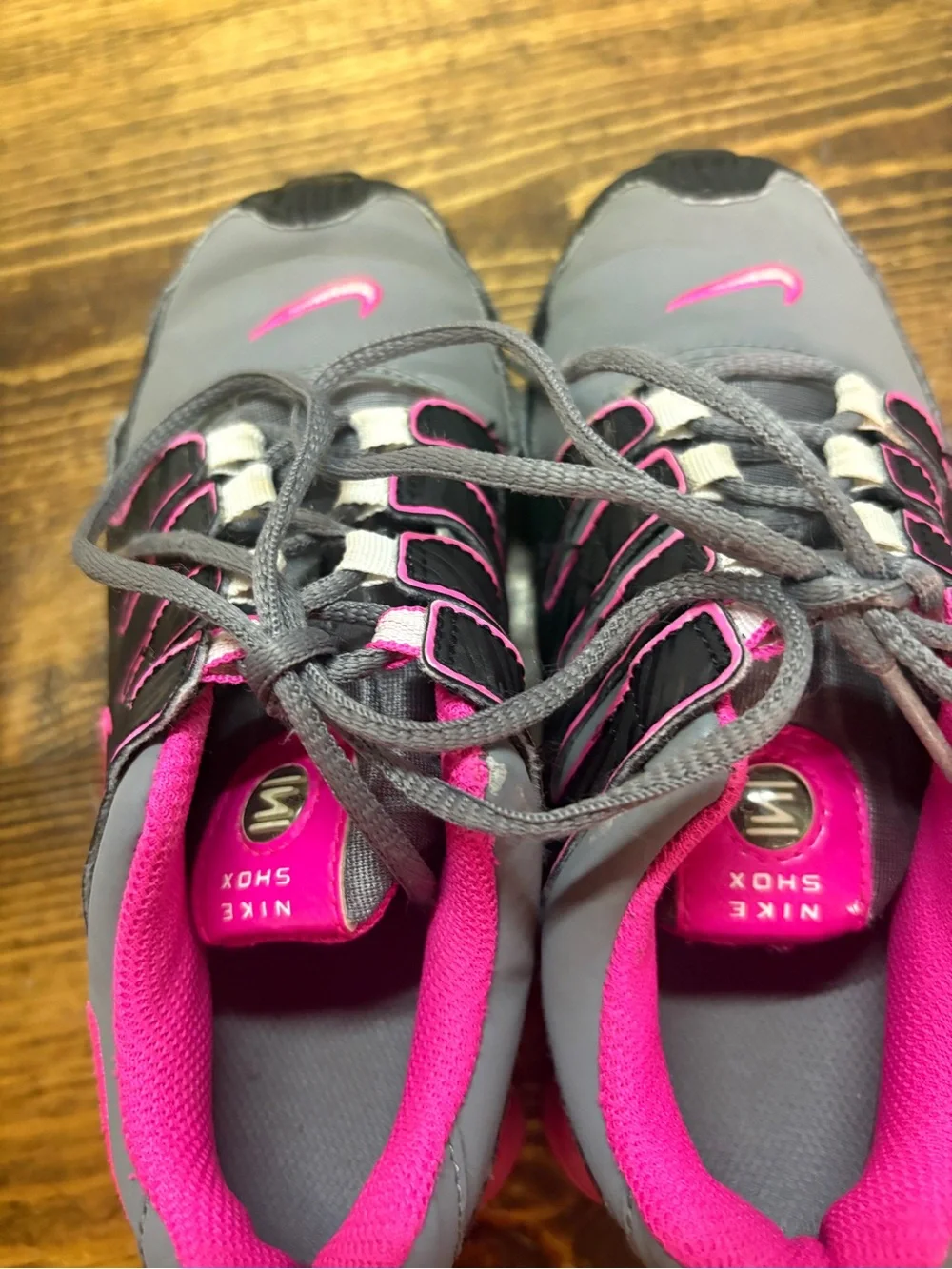Nike Gray And Pink Shox Size 13C